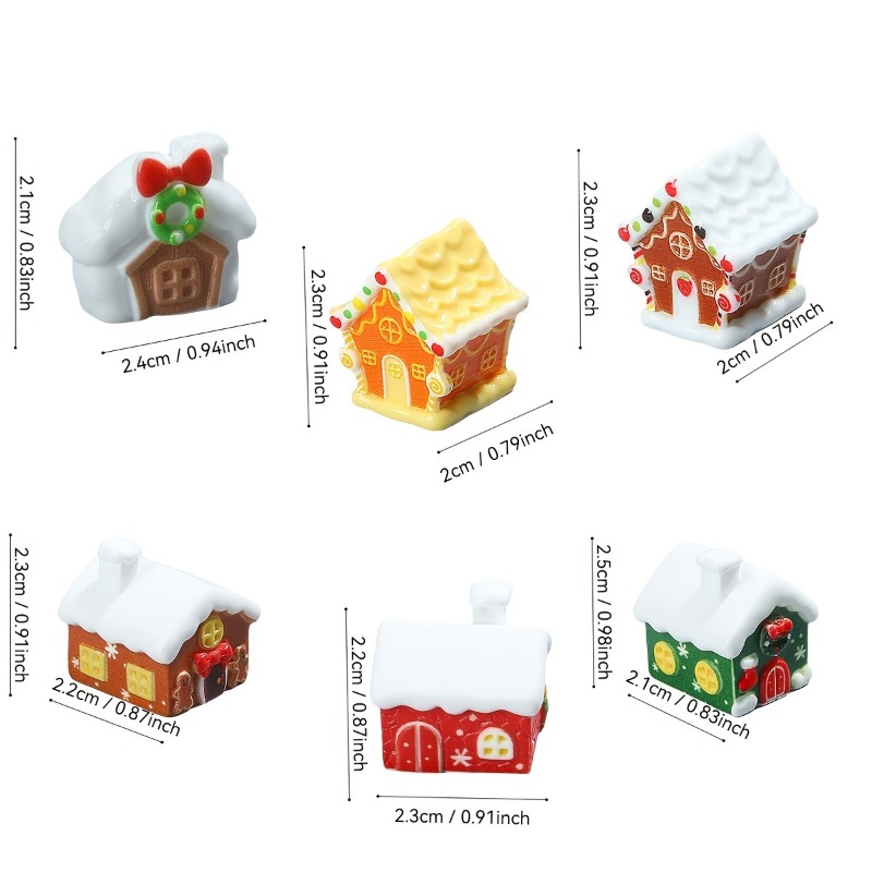 6 peças de enfeite de casa de  - Crafting Resin avaliação e preço
