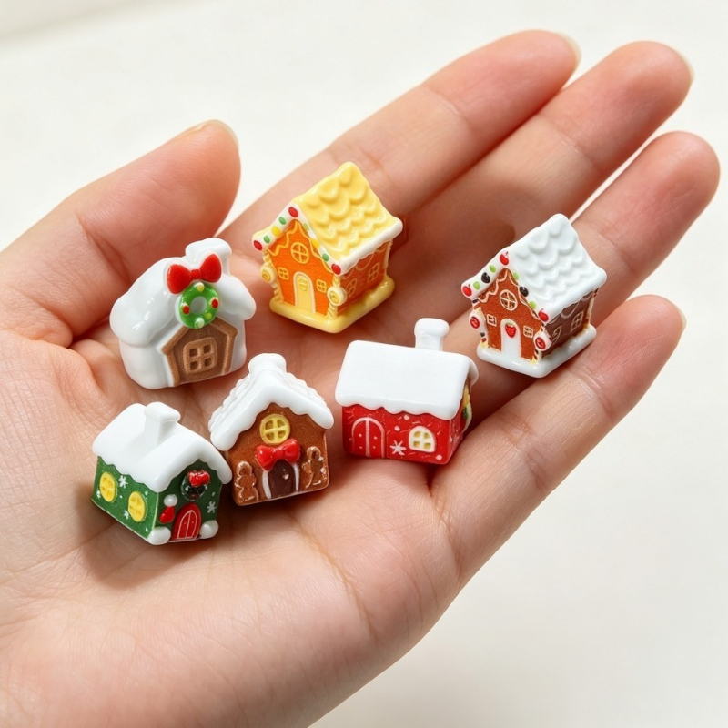6 peças de enfeite de casa de  - Crafting Resin avaliação e preço