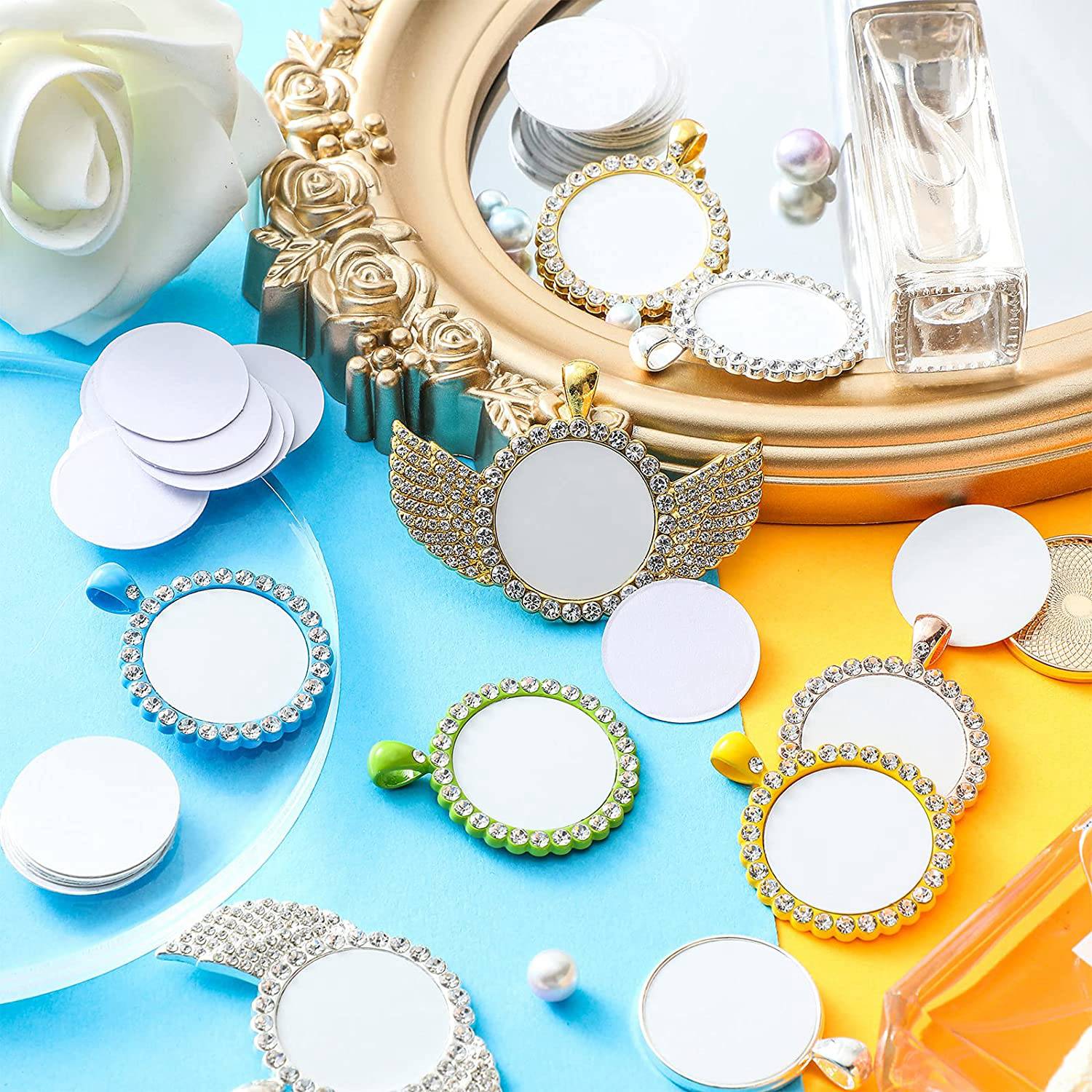 Conjunto de adesivos de alumín - Bezels Set Pendant avaliação e preço