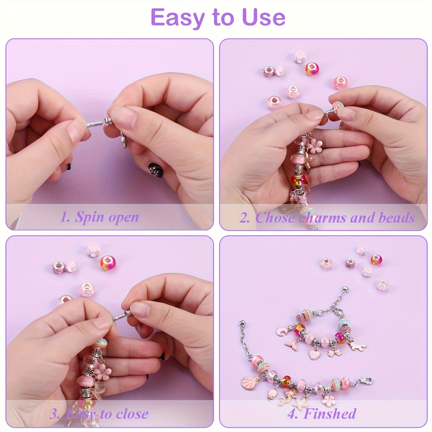Kit de miçangas com 68 peças,  - Resin Crafts Diy avaliação e preço